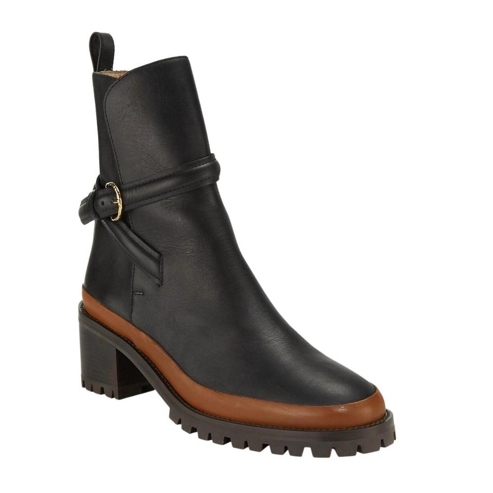 NEW ULLA JOHNSON lennox buckle ankle boot in noir - Picture 3 of 4